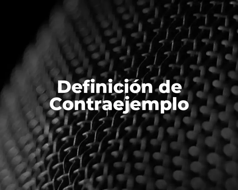 Definición de Contraejemplo