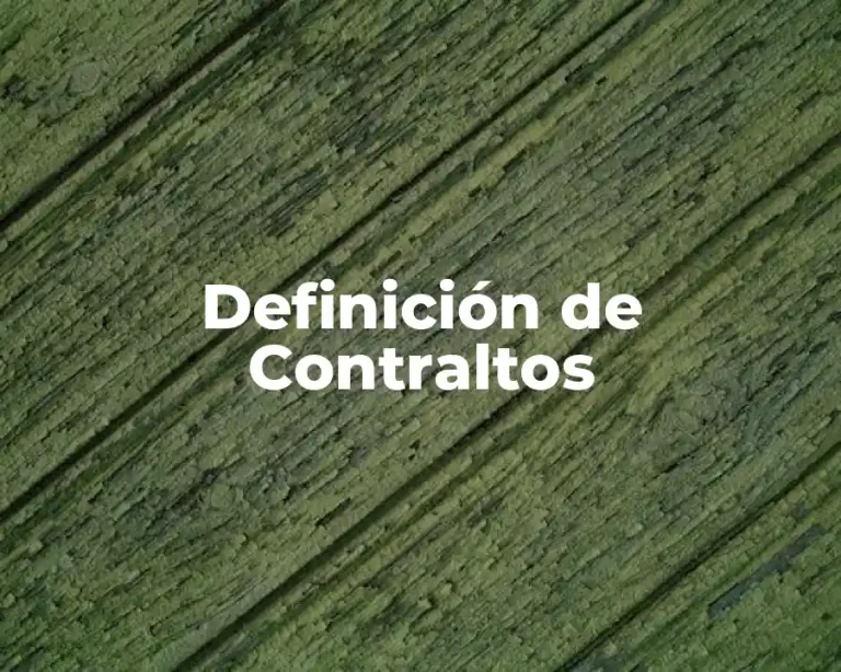 Definición de Contraltos