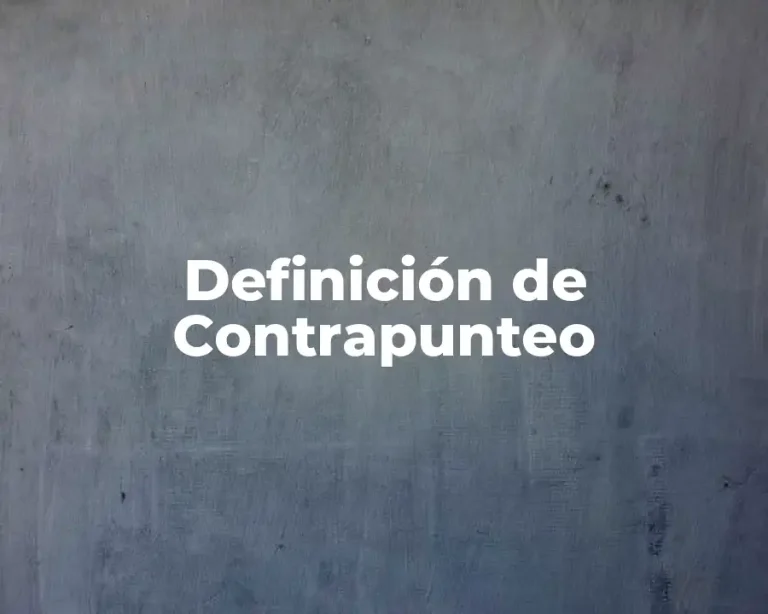 Definición de Contrapunteo