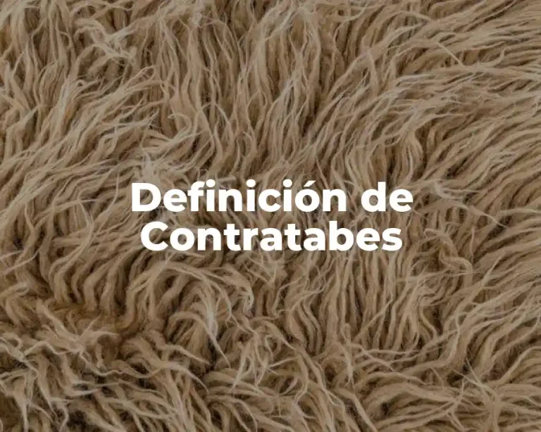 Definición de Contratabes