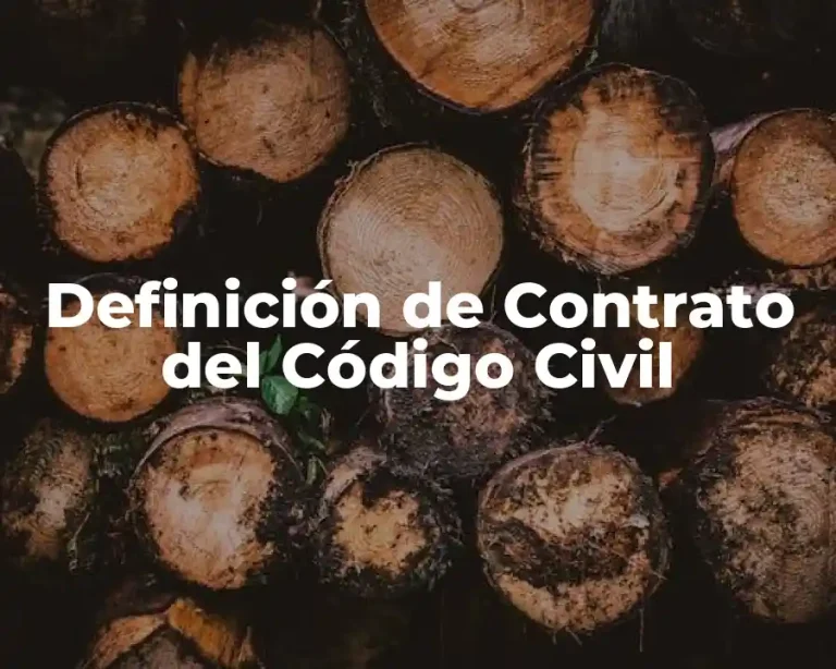 Definición de Contrato del Código Civil