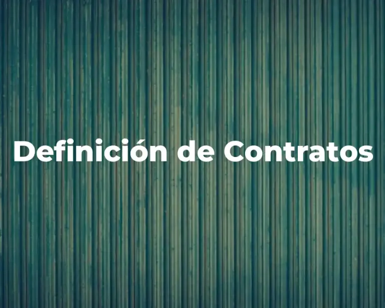 Definición de Contratos