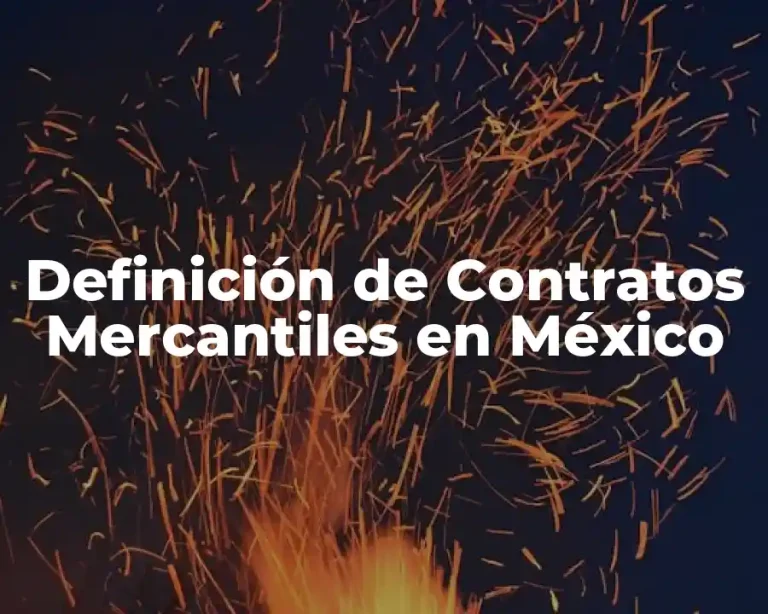 Definición de Contratos Mercantiles en México