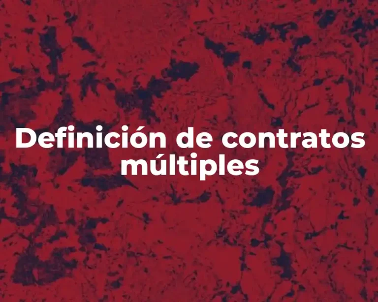 Definición de contratos múltiples