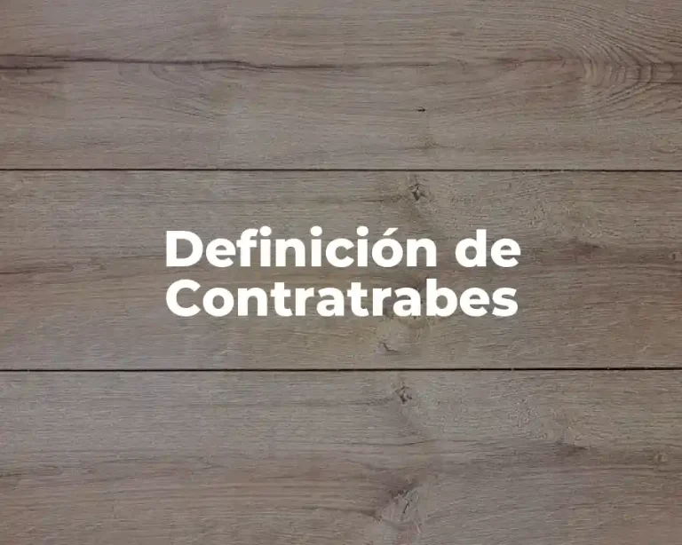 Definición de Contratrabes