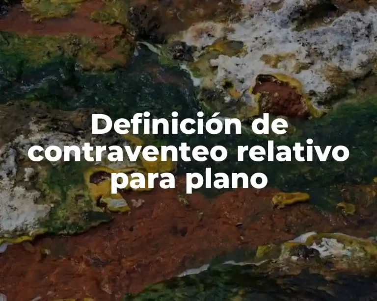 Definición de contraventeo relativo para plano