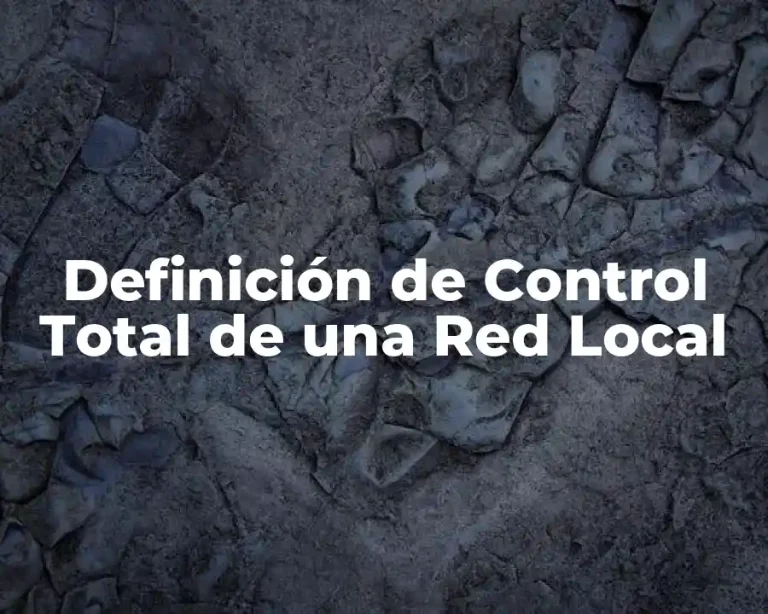 Definición de Control Total de una Red Local
