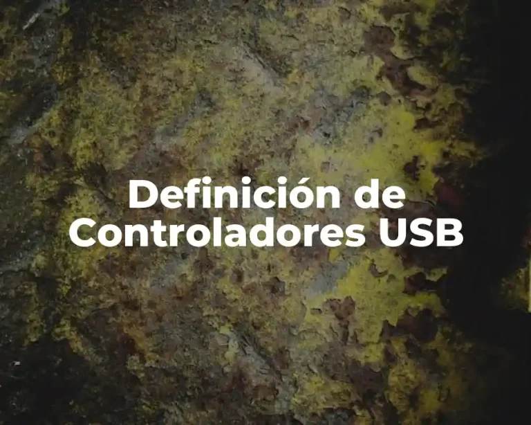 Definición de Controladores USB