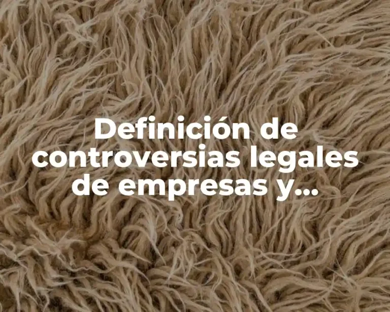 Definición de controversias legales de empresas y gobiernos