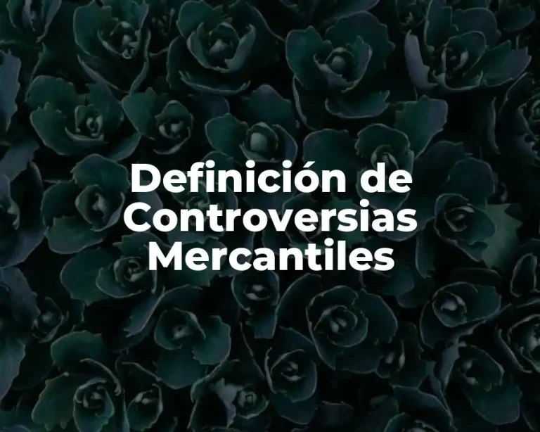 Definición de Controversias Mercantiles