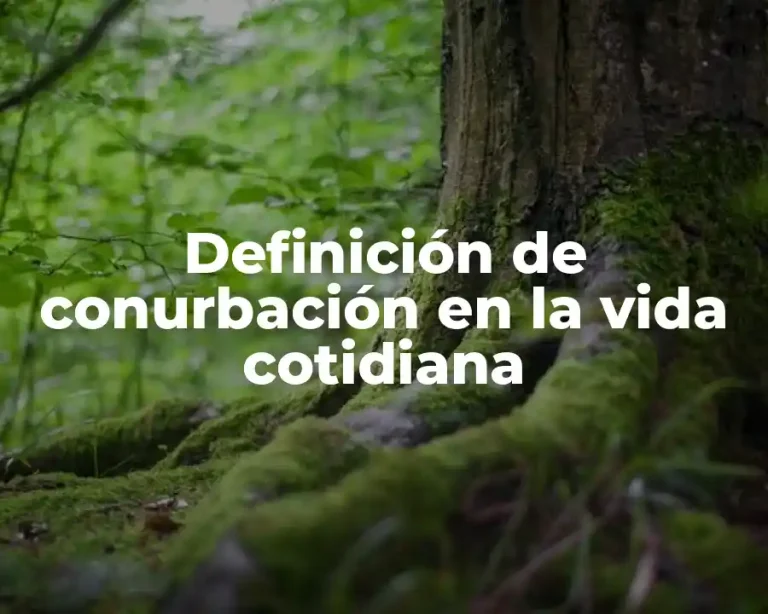 Definición de conurbación en la vida cotidiana