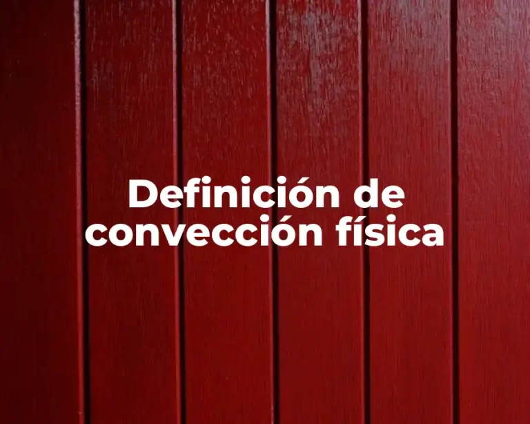 Definición de convección física