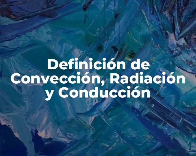 Definición de Convección, Radiación y Conducción