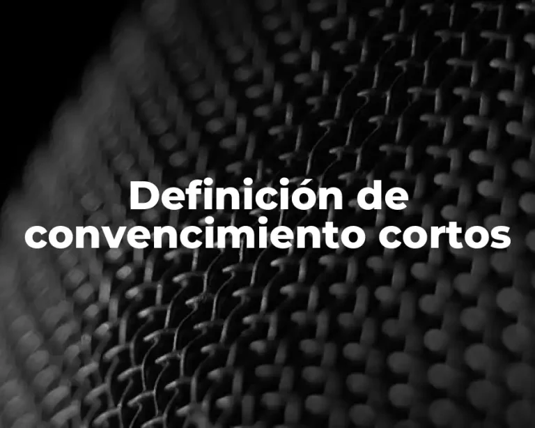 Definición de convencimiento cortos