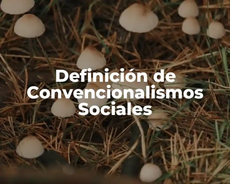 Definición de Convencionalismos Sociales