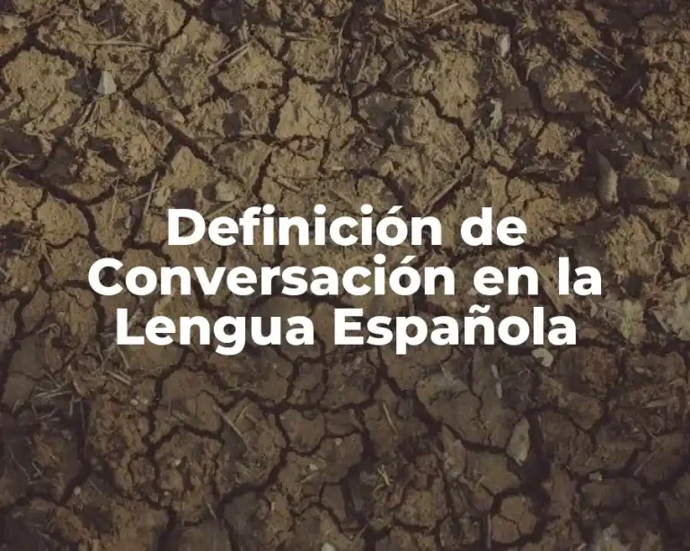 Definición de Conversación en la Lengua Española