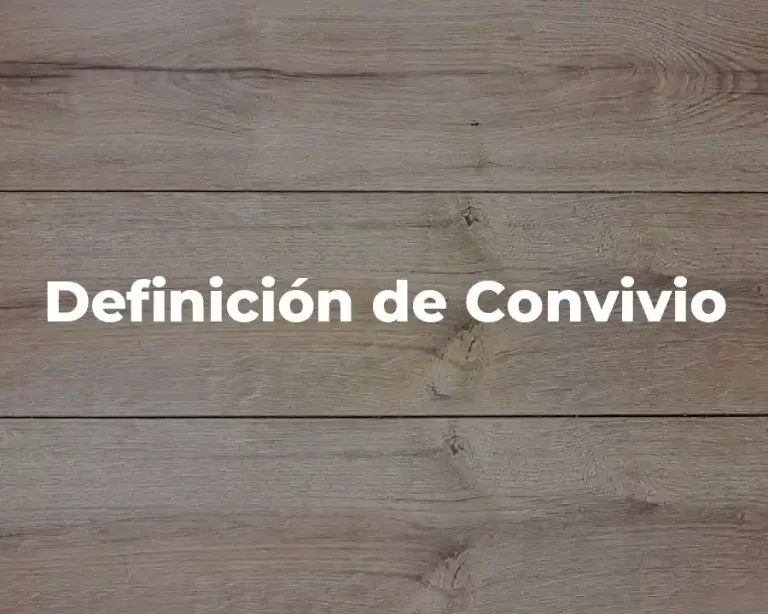 Definición de Convivio