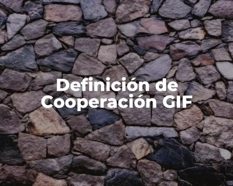 Definición de Cooperación GIF