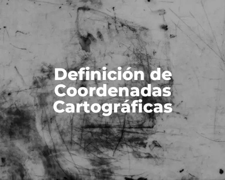 Definición de Coordenadas Cartográficas