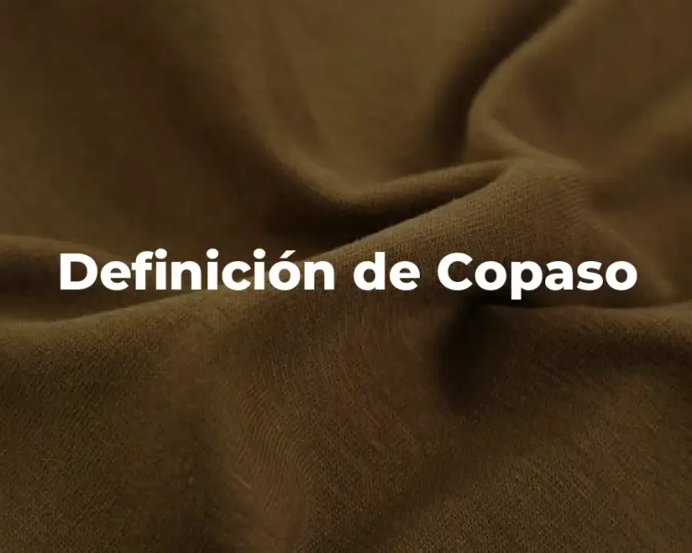 Definición de Copaso