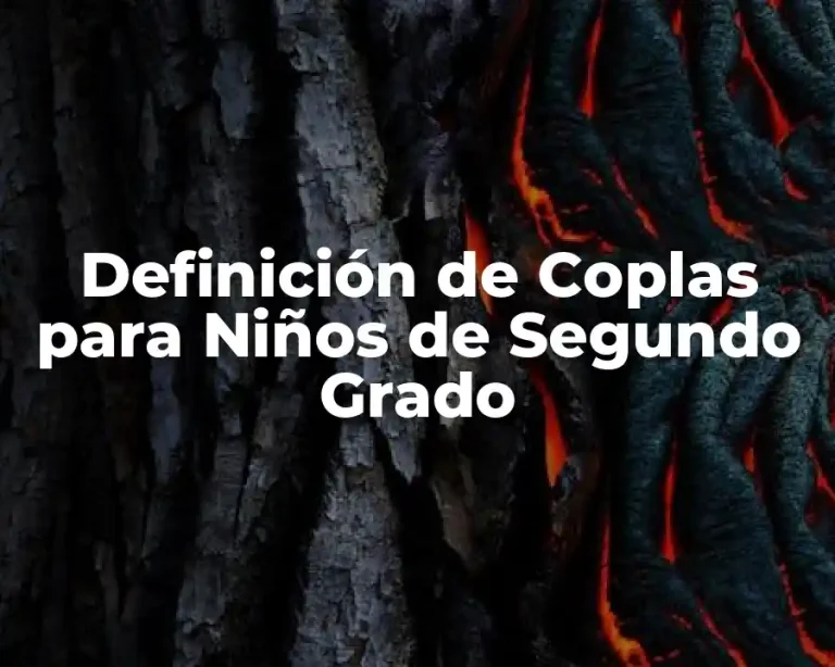 Definición de Coplas para Niños de Segundo Grado
