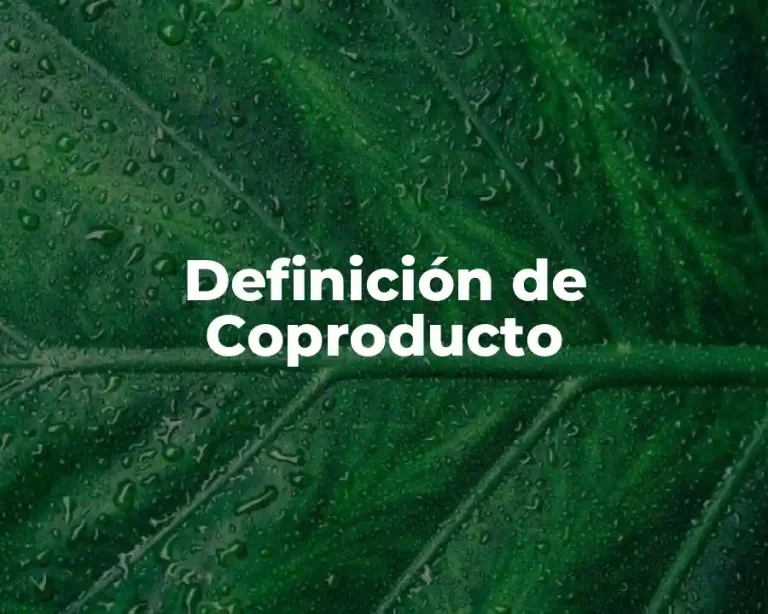 Definición de Coproducto