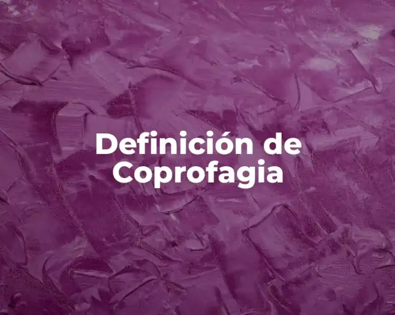 Definición de Coprofagia