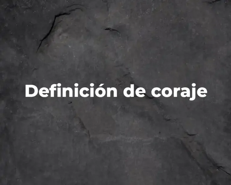 Definición de coraje