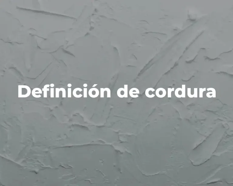 Definición de cordura