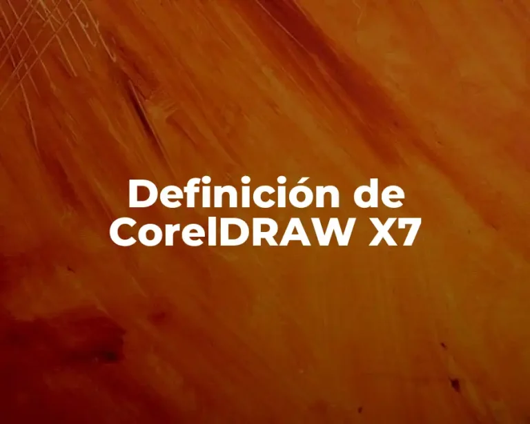 Definición de CorelDRAW X7