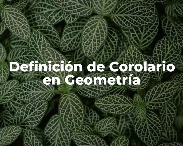 Definición de Corolario en Geometría