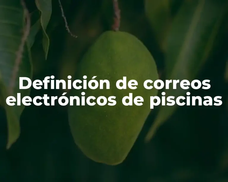 Definición de correos electrónicos de piscinas