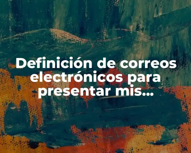 Definición de correos electrónicos para presentar mis productos