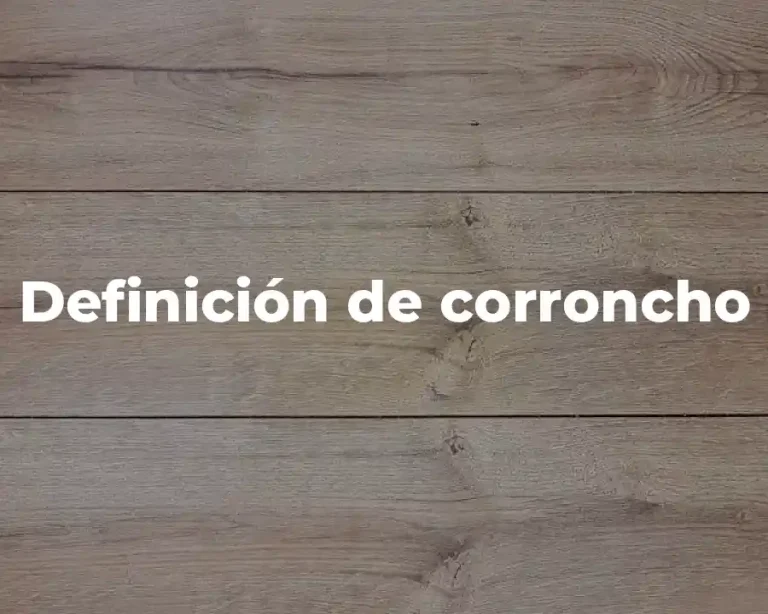 Definición de corroncho