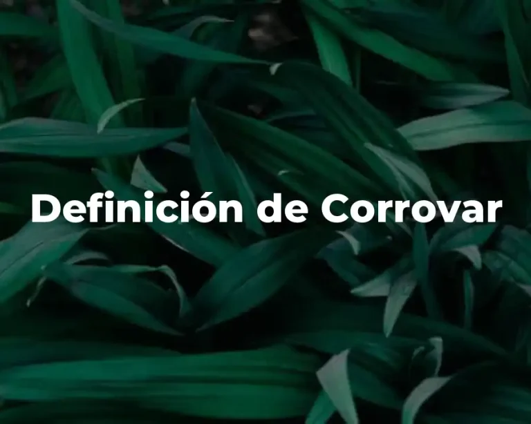 Definición de Corrovar