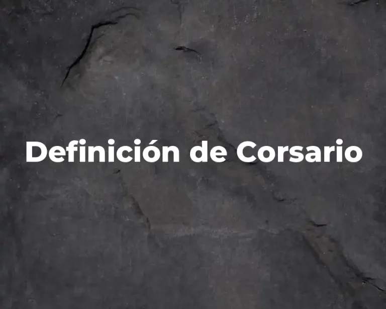 Definición de Corsario