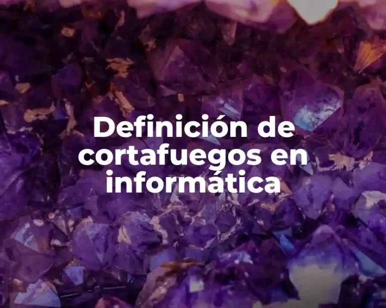 Definición de cortafuegos en informática
