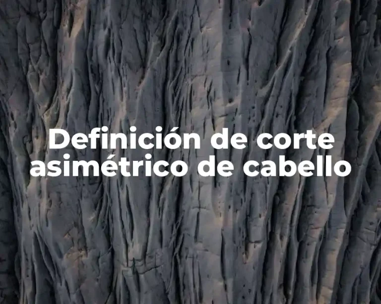 Definición de corte asimétrico de cabello