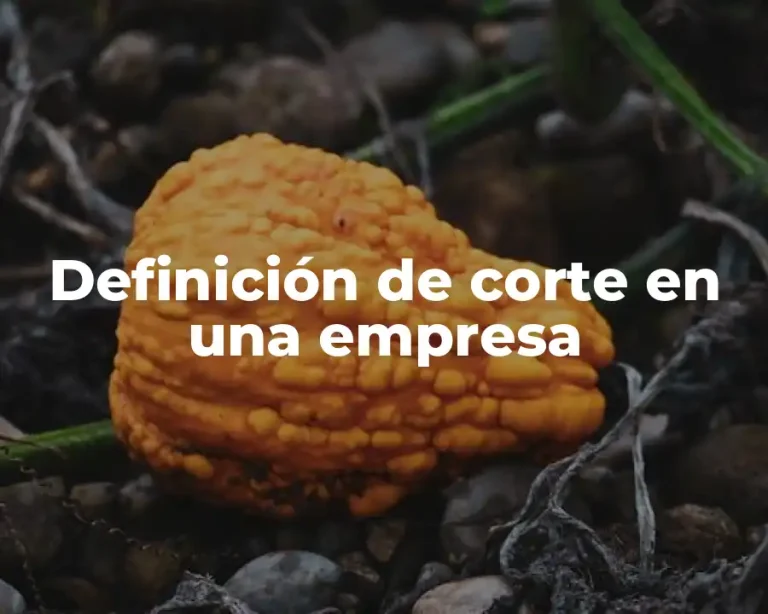 Definición de corte en una empresa