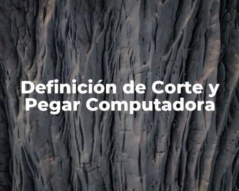 Definición de Corte y Pegar Computadora