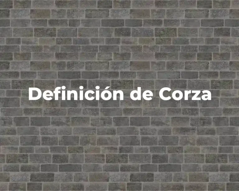 Definición de Corza