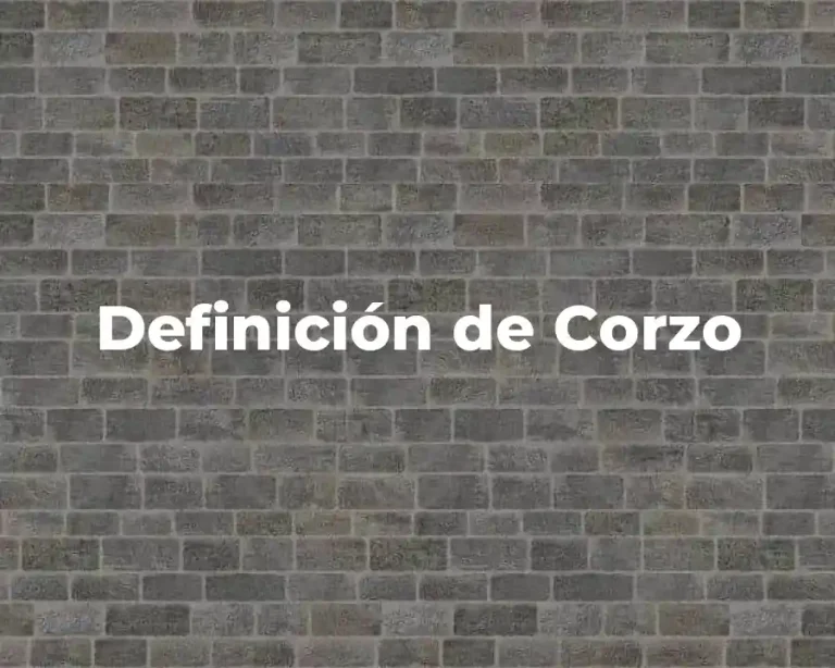 Definición de Corzo