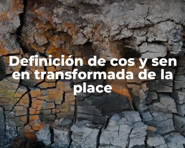 Definición de cos y sen en transformada de la place