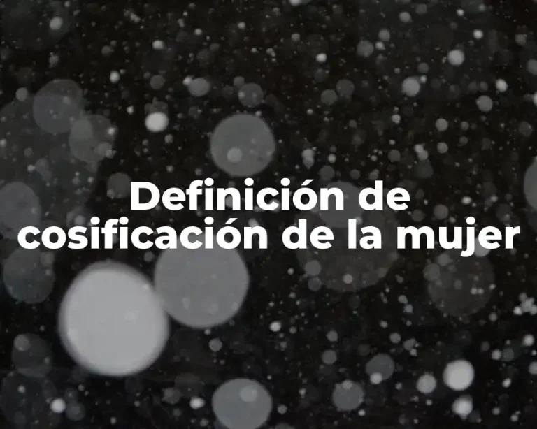 Definición de cosificación de la mujer