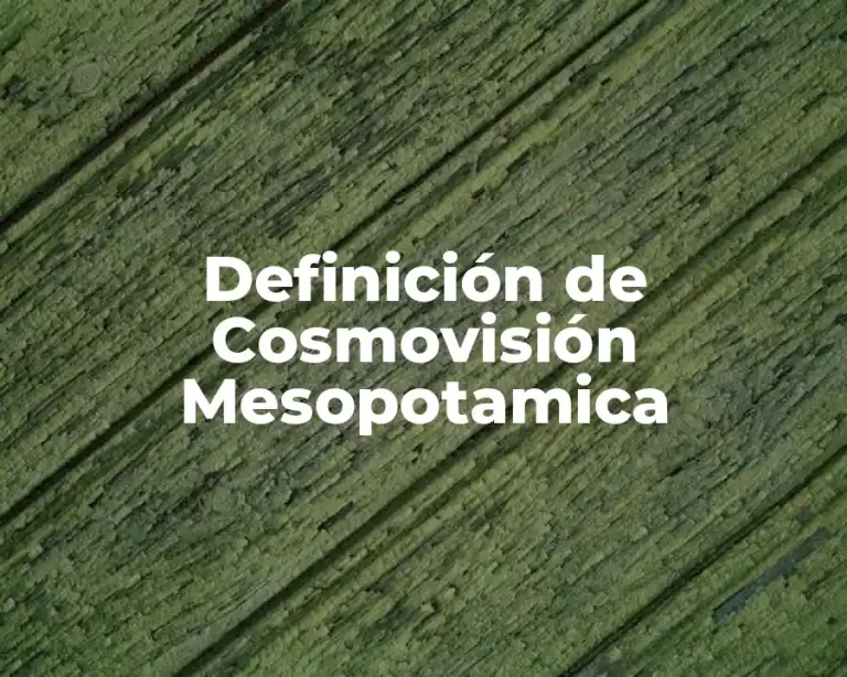 Definición de Cosmovisión Mesopotamica