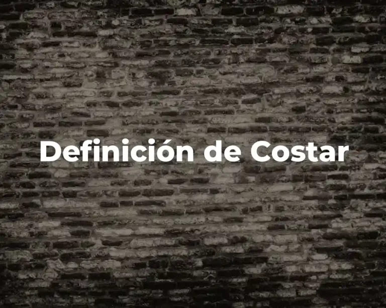 Definición de Costar
