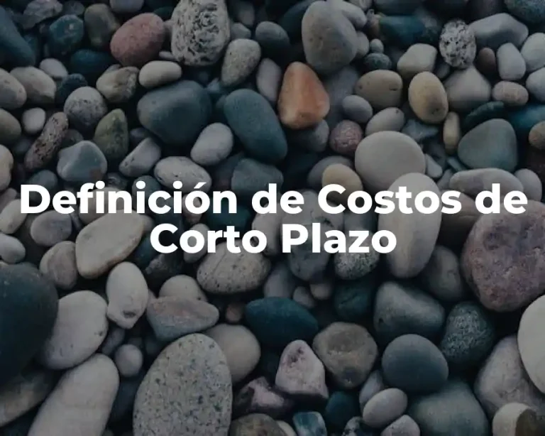 Definición de Costos de Corto Plazo