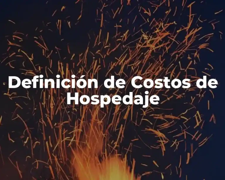 Definición de Costos de Hospedaje