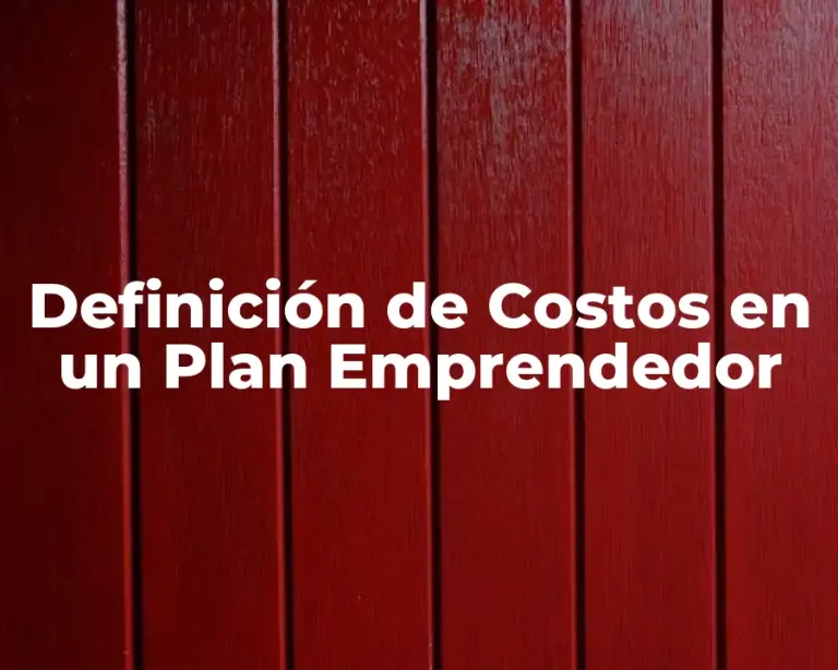 Definición de Costos en un Plan Emprendedor
