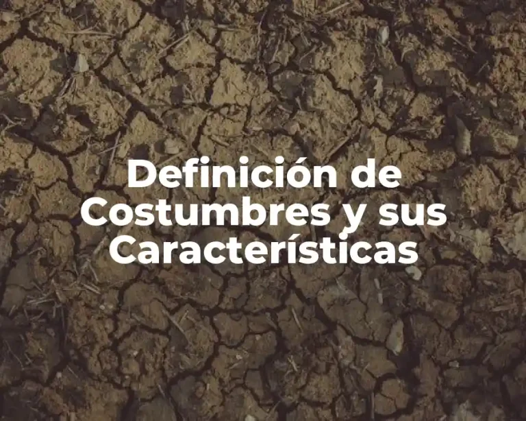 Definición de Costumbres y sus Características